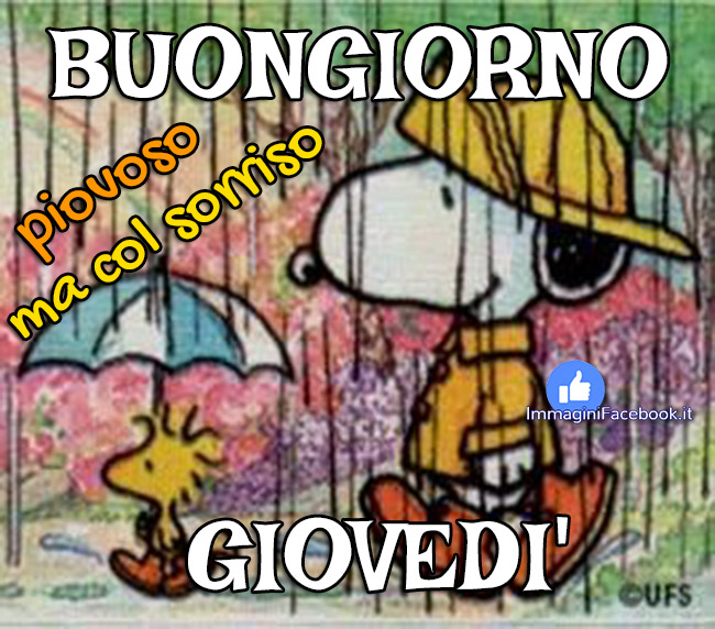 buon giovedì piovoso