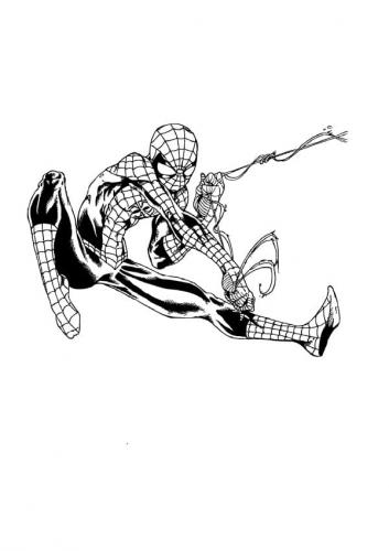 immagini da colorare spiderman gratis